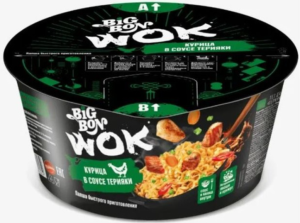 BIGBON Лапша WOK Курица терияки лоток 85гр