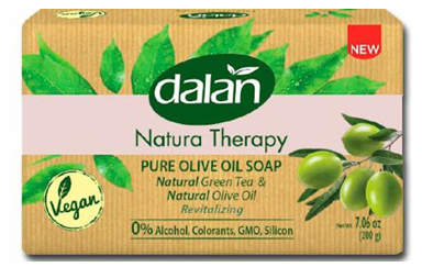 Мыло Dalan Natura Therapy Зеленый чай и оливковое  масло 200гр.