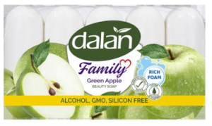 Мыло Dalan Family  Зеленое яблоко 75 гр.*5шт