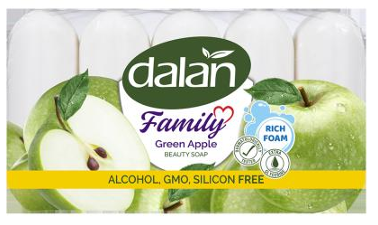 Мыло Dalan Family  Зеленое яблоко 75 гр.*5шт