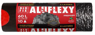 Alufix Пакеты для мусора с затяжкой  53x60см,35л/15шт