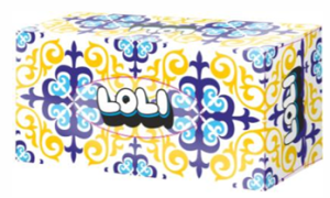 Салфетки в  коробке Loli MAXI  120 листов