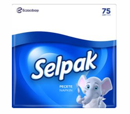Сервисные салфетки  Selpak Classic  2сл. 75 шт.