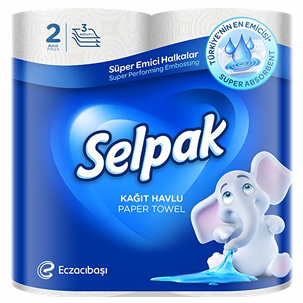 Бумажные полотенца Selpak 3сл. 2 рул.