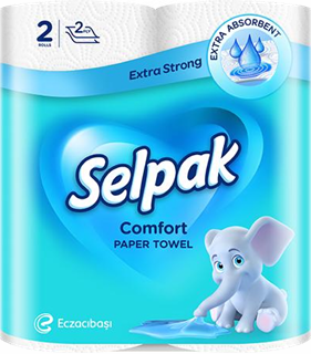 Бумажные полотенца Selpak Comfort 2 сл. 2 рул.