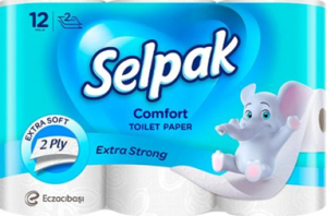 Туалетная бумага «Selpak» Comfort 2 сл. 12 рулона