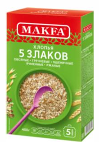 Makfa Хлопья 5 злаков 400гр