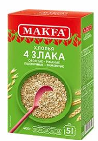 Makfa Хлопья 4 злака 400гр