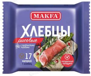 Makfa Хлебцы воздушные рисовые с прованскими травами 60 гр