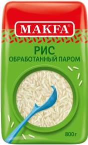 Makfa Рис шлифованный длиннозерный обр. паром 400 гр