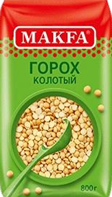 Makfa Горох колотый шлифованный 800гр.