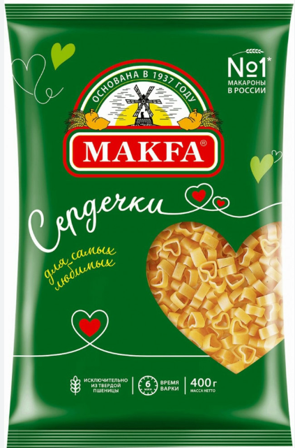 Makfa Сердечки 400гр