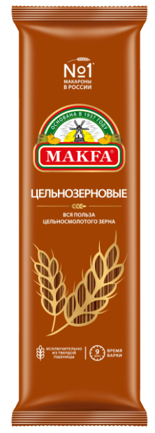 Makfa Вермишель Длинная цельнозерновая 500гр