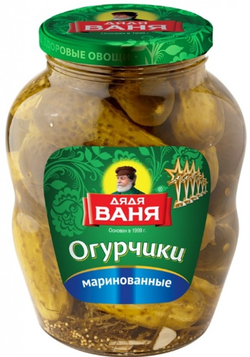 Огурцы Дядя Ваня  маринованные По-берлински 680 гр