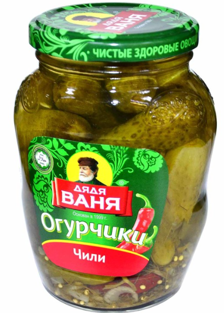 Огурчики Дядя Ваня  Чили 350 гр.