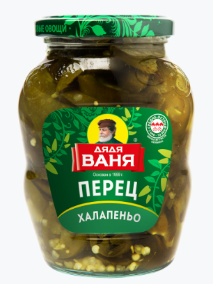 Перец Дядя Ваня  Халапеньо 350 гр.