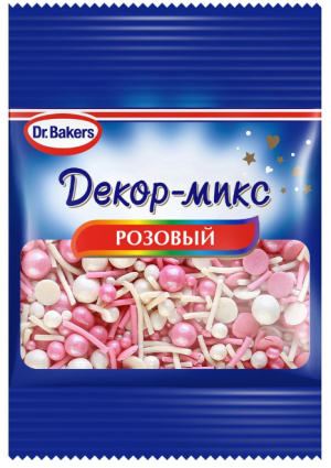 Dr.Bakers Посыпка Розовый Микс 10г