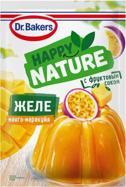 Dr.Bakers Желе манго и маракуйя 41г