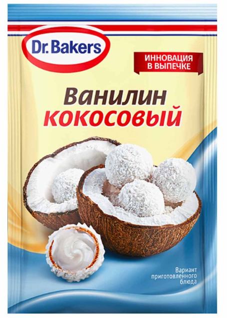 Dr.Bakers Ванилин кокосовый, 2гр