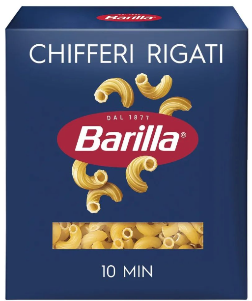 Barilla Паста Chifferi rigati (КИФФЕРИ РИГАТИ) 450 гр
