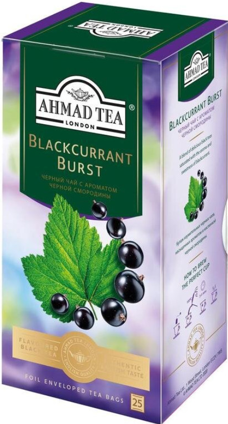 Пакет/чай Ahmad Tea Смородиновый взрыв 25шт