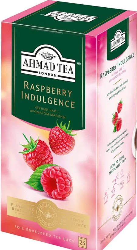 Пакет/чай Ahmad Tea Малиновое лакомство 25шт