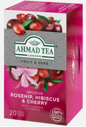 Пакет/чай Ahmad Tea с вишней и шиповником 20шт