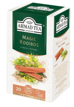 Пакет/чай Ahmad Tea с ройбушеми корицей 20шт