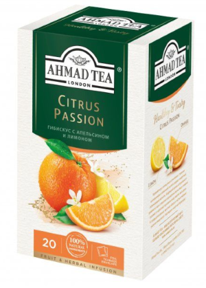 Пакет/чай Ahmad Tea с апельсином и лимоном 20шт