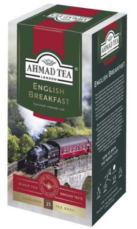 Пакет/чай Ahmad Tea Английский Завтрак 25шт в конвертах из фольги