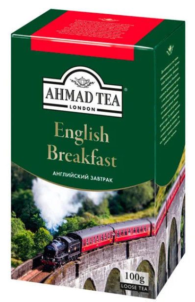 Листовой чай Ahmad Tea Английский завтрак 100г в коробке