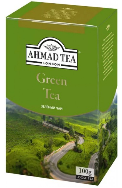 Листовой чай Ahmad Tea Зеленый чай 200г в коробке