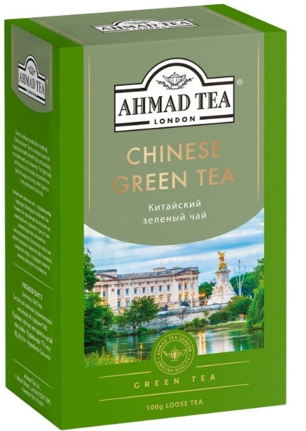 Листовой чай Ahmad Tea Китайский зеленый чай 100г в коробке