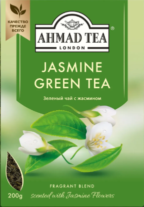 Лис/чай Ahmad Tea Зеленый чай с жасмином 100г в коробке