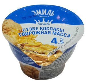 Эмиль Творожная масса с грецким орехом, 4.5%, п/стакан, 180гр.