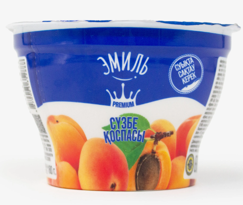 Эмиль Творожная масса с курагой, 4.5%, п/стакан, 180гр.