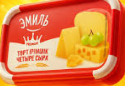 Сырный продукт Эмиль плавленый "4 сыра" 55% 170гр ванна
