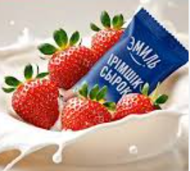 Сырок Эмиль глазированный клубника 20% 40г плёнка