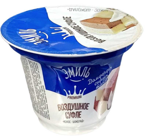 Воздушное суфле кокос-шоколад 2,5% пэт стакан 160гр.