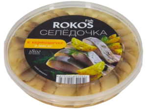 Rokos Fish Селедочка к картошечке в масле 180гр