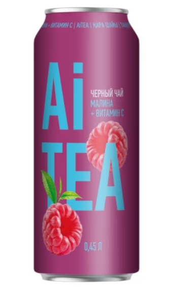 Черный Чай "Ai Tea" Малина 0,45 л а/б