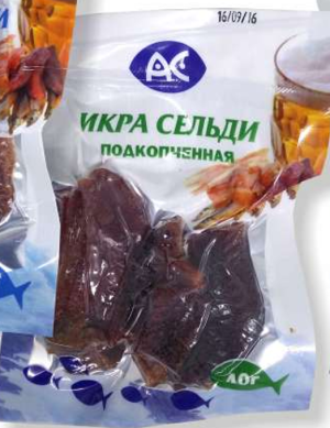 Икра сельди подкопченая, 40 гр. в/у Ак Фиш