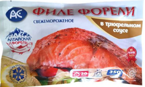 Филе форели свежемороженое в трюфельном соусе 350гр Ак Фиш