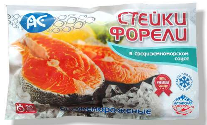 Стейки форели в средиземноморском соусе  350гр Ак Фиш