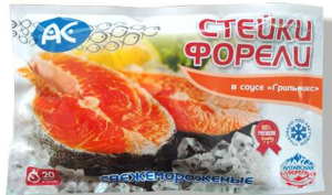 Стейки форели в соусе "Грильмикс"  350гр Ак Фиш