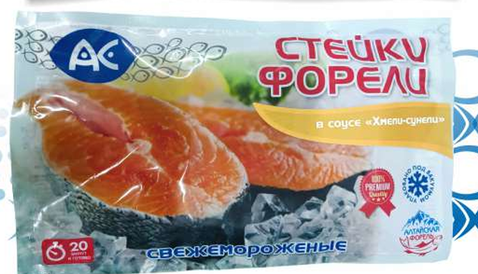Стейки форели в соусе "Хмели-сунели"  350гр Ак Фиш