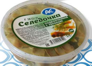 Пресерва "Селедочка подкопченая в масле с укропом" 200гр Ак Фиш
