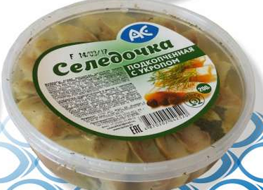 Пресерва "Селедочка подкопченая в масле с укропом" 200гр Ак Фиш