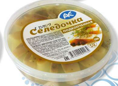Пресерва "Селедочка подкопченая в ароматном масле" 200гр Ак Фиш