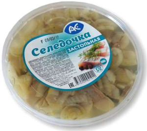 Пресерва "Селедочка Застольная" в масле 500гр Ак Фиш